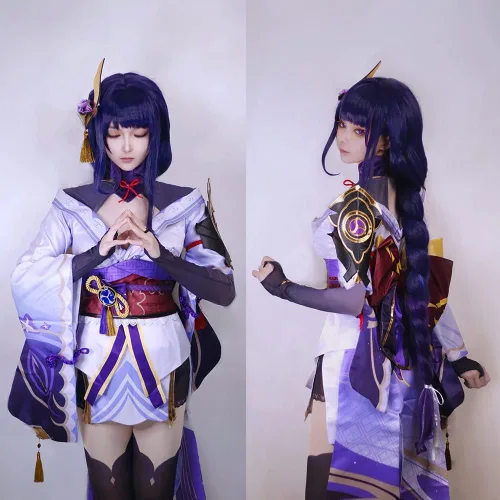 Vista 3 de FCCAM Beidou - Disfraz de cosplay Genshin Impact Beidou para mujer disfraz de Halloween