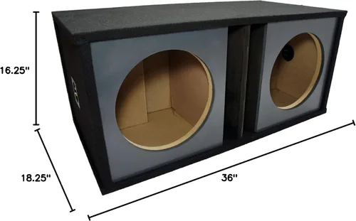 Vista 9 de Harmony Audio HA-C122 Competition Dual 12" Loaded Ported Subbox Bundle con Kicker Bundle Harmony HA-A1500.1 Amp & Kit de instalación