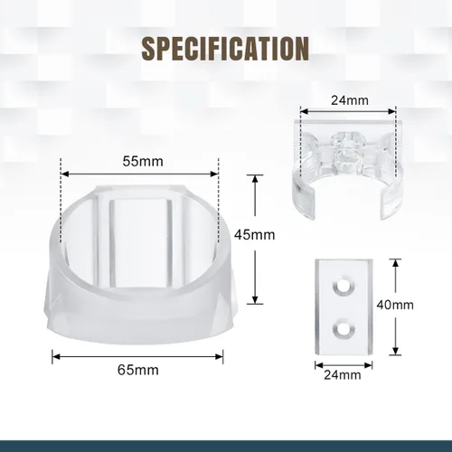 Vista 6 de Montaje en Pared para Sables de Luz Transparente, Paquete de 1 Soporte para Sables de Luz Compatible con Sables de Luz de Galaxy’s Edge, Sable