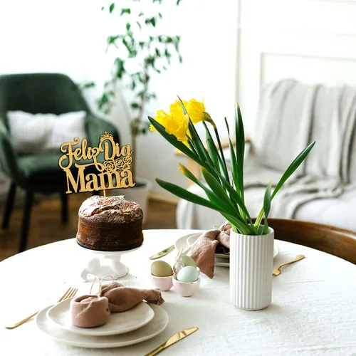 Vista 5 de Tivurcia Feliz Dia Mama - Decoración para tartas, decoración de pastel con la mejor mamá del mundo de España, suministros de fiesta para el día