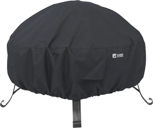 Vista 10 de Classic Accessories Cubierta cuadrada resistente al agua para hoguera de 36 pulgadas, cobertura completa, cubiertas para muebles de patio