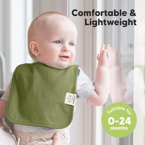 Vista 9 de KeaBabies Paquete de 8 baberos orgánicos para bebés para niñas y niños y paquete de 8 baberos orgánicos para bebés para niños y niñas, baberos