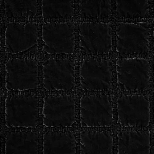 Vista 3 de HiEnd Accents Stella - Cobija de terciopelo de seda sintética, color negro, 50x60 pulgadas, cobijas de doble puntada de felpa suaves y acogedoras