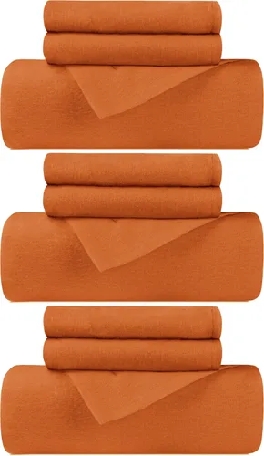Vista 22 de Superior Juego de funda de edredón de franela de algodón, ropa de cama de algodón cepillado, cómodo y suave, juego de 2 piezas que incluye 1 funda