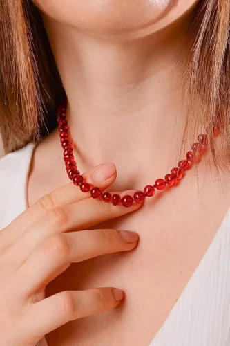 Vista 29 de Amber Necklace for Women - HandMade Baltic Jewelry for Adult - 18 inch - 100% Genuine