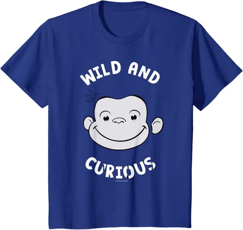 Vista 58 de Curious George Camiseta Big Face Wild and Curious Negro