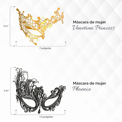 Vista 4 de ForUnique Masquerade Mask for Couples Women and Men - 3 Pack Venetian Gold and Black Lace, Mardi Gras Mask