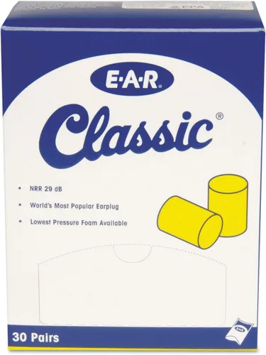 Vista 3 de 3M Tapones para los oídos, 30 pares/caja, E-A-R Classic 310-1060, sin cable, desechables, de espuma, NRR 29, para taladrado, rectificado