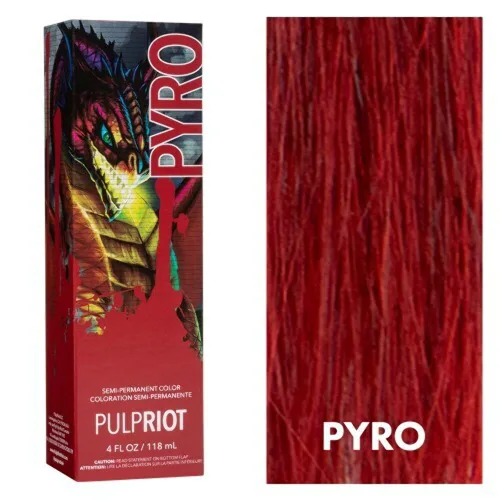 Vista 4 de P.R. Pulp Riot Tinte semipermanente para el cabello, 4 onzas, Pyro, 4 onzas líquidas (paquete de 1)
