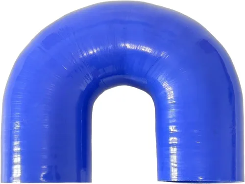 Vista 9 de Manguera de acoplamiento de silicona con forma de curva en U de 180 grados, 1" ID (25mm), tubo de codo de silicona universal reforzado de 4 capas