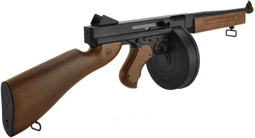 Vista 4 de D98 M1A1 WW2 SMG AEG Pistola de Airsoft (madera sintética)