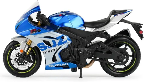 Vista 3 de Bburago SUZUKI GSX-R 1000 - Réplica de fundición a presión increíblemente detallada coleccionable - escala 1:18, rojo