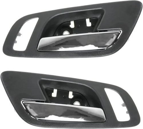 Vista 44 de TRQ Juego de 2 manijas de puerta interior trasera cromada y cachemira para Chevy GMC