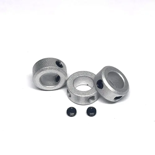 Vista 4 de Collar de eje de aleación de aluminio de bloqueo de collar de eje de bloqueo Tornillo para guía de eje de varilla lineal de 0.315 in, 10
