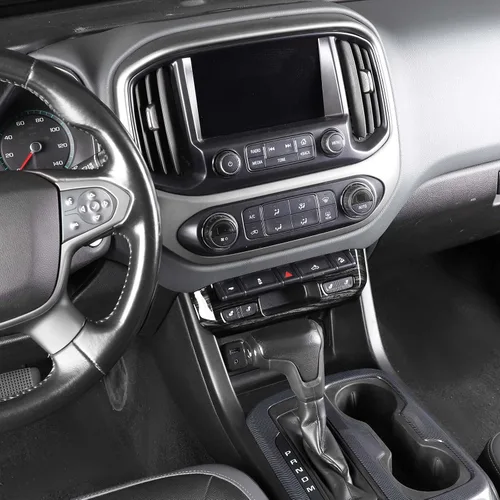 Vista 7 de Voodonala Cubierta de panel de interruptor de luz de emergencia compatible con Chevy Colorado/GMC-Canyon 2014-2022, grano de madera negro