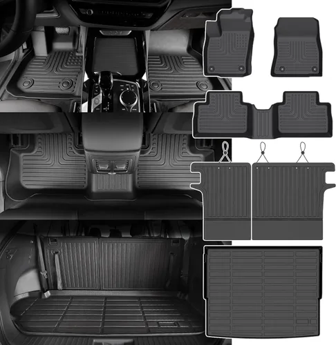 Vista 30 de Alfombrillas para Jeep Compass 2007-2016/2007-2016 Jeep Patriot/Dodge Caliber 2007-2012 para todo tipo de clima con forro de carga para automóvil