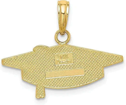 Vista 4 de Collar con dije de oro amarillo de 14 quilates para graduación, para ocasiones especiales, joyería fina para mujeres, regalos para ella