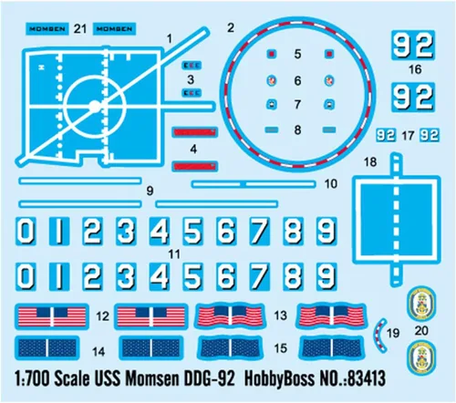 Vista 3 de Hobby Boss USS Momsen ddg-92 Kit