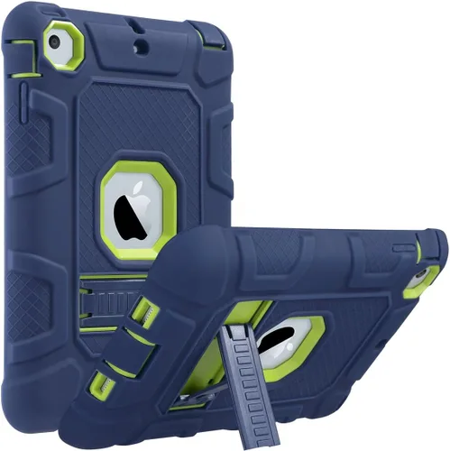 Vista 13 de ULAK Funda para iPad mini 1 2 3, Funda protectora de tres capas resistente a prueba de golpes con soporte para iPad mini 2, 1ª 2ª 3ª