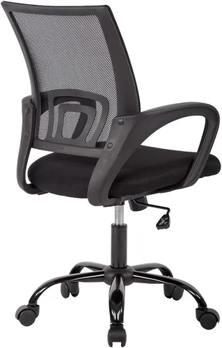 Vista 3 de Silla de oficina ergonómica de malla con respaldo medio, 3