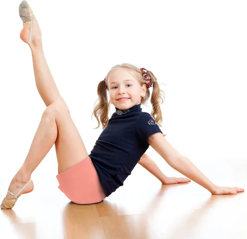 Vista 4 de Boyiee Paquete de 8 pantalones cortos para niñas, pantalones cortos de ciclismo para danza, gimnasia, yoga, pantalones cortos de seguridad activos