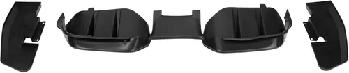 Vista 3 de Compatible/reemplazo para parachoques trasero, difusor de labio trasero de poliuretano estilo DF, negro, se adapta a Ford Mustang 2015 2016 2017