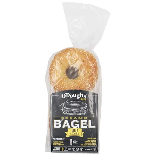 Vista 3 de O'Dough Thins - Bagels sin gluten, originales, 100 calorías bagels preslicados, 10.58 onzas [3 paquetes]