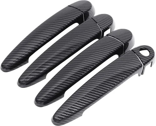 Vista 2 de NewYall Fibra de carbono ABS cubierta exterior manija puerta cubierta conjunto para BMW 118i 120i 320i 323i X1 X3 X5 X6 328i 335i 435i 440i