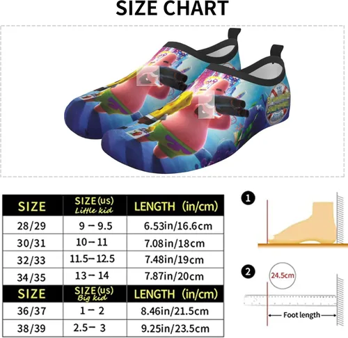 Vista 6 de ADFXRJ Zapatos de agua para niños y niñas, calcetines de agua de secado rápido, natación, playa, yoga, ropa deportiva, piscina, camping, viajes