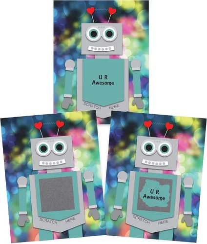 Vista 14 de My Scratch Offs Paquete de 26 tarjetas de San Valentín para rascar el corazón de Cupido, tarjetas de revelación de corazón de 3 x 4 pulgadas