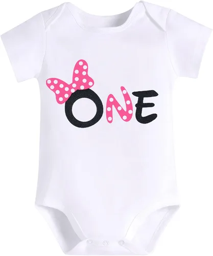 Vista 4 de Conjunto de falda de princesa con diseño de lunares para bebé para el primer cumpleaños de niñas