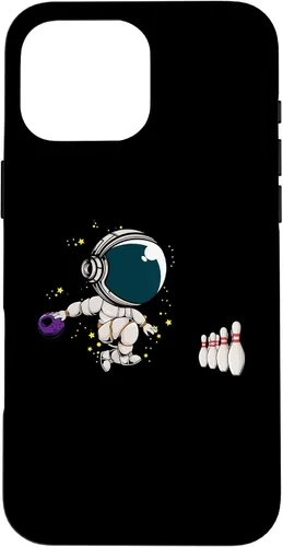 Vista 19 de Astronaut Bowling Player Bowling Ball Pins Bowling Team Case for iPhone 16