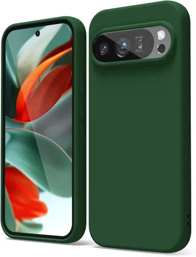 Vista 141 de oakxco para Google Pixel 6A Funda de teléfono de silicona líquida, diseño estético lindo y delgado para mujer y niña, cubierta de gel suave, lisa