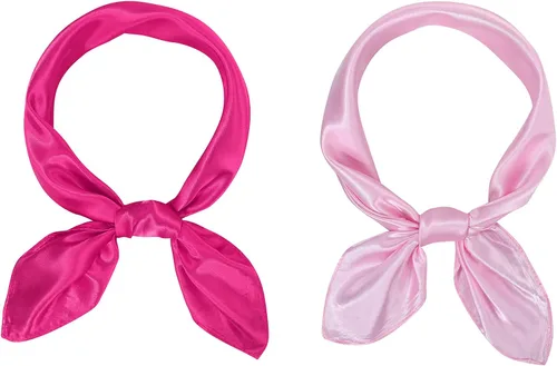 Vista 16 de American Trends Bufanda de seda para mujer, bufandas de satén para la cabeza, bufanda cuadrada para el cuello, bufanda ligera de seda como bandana