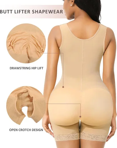 Vista 3 de FeelinGirl Fajas Colombianas Reductoras y Moldeadoras Faja para Mujer Control de Abdomina Faja Posparto Etapa 2 BBL Faja