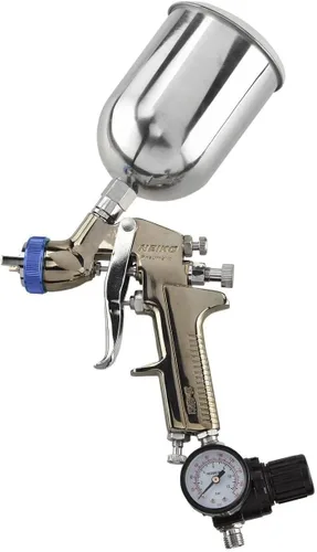 Vista 9 de NEIKO 31207A HVLP Mini pistola pulverizadora de aire con alimentación por gravedad Tamaño de boquilla de 0,4 pulgadas 125 cc