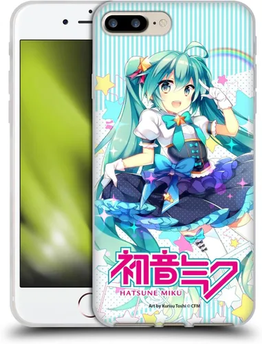 Vista 37 de Head Case Designs Licencia Oficial Hatsune Miku Gráficos Lindos Carcasa de Gel [Protección de Grado Militar] Compatible con Apple iPhone 7