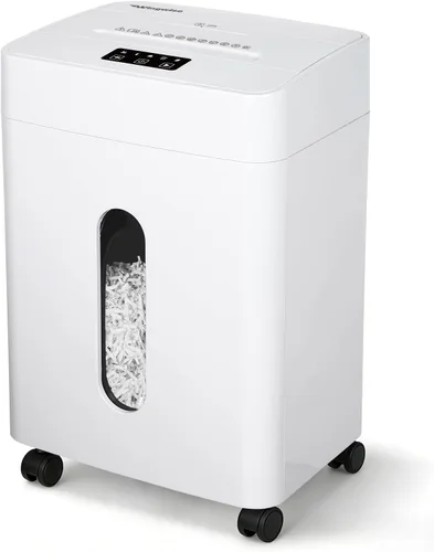 Vista 9 de Wingwise Trituradora de papel de 40dB de ruido ultra bajo para la oficina Blanco
