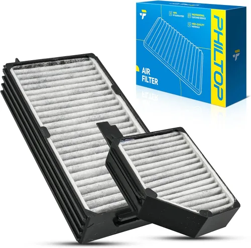 Vista 26 de PHILTOP Filtro de aire de cabina HEPA con carbón activado, compatible con Tesla modelo 3 2017-2025, modelo Y 2020-2025, filtro para arriba el olor a