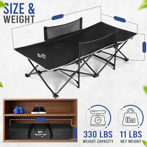 Vista 5 de Cama de Cuna para Niños Pequeños: Cuna Plegable Portátil para Viajes, Camping y para Niños, Ideal para Exteriores y Huéspedes Jóvenes en Casa. Cama