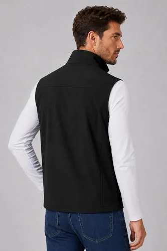 Vista 3 de HISDERN Chaleco de golf ligero impermeable para hombre, tallas S-3XL Negro