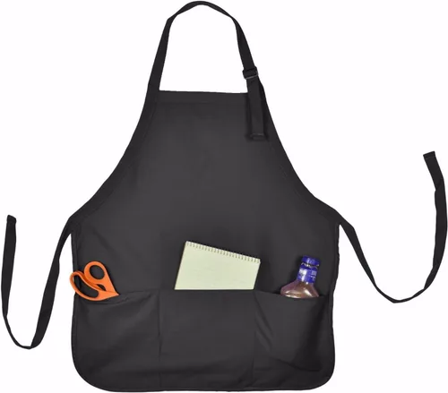 Vista 16 de Impecgear Cafe Restuarant Delantales Babero, Blanco