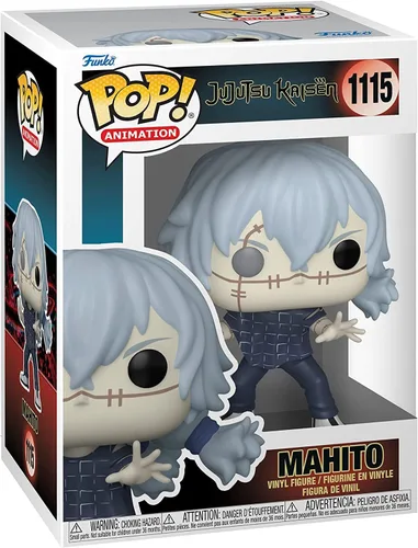 Vista 2 de POP Jujutsu Kaisen - Figura de vinilo de Mahito Funko (con funda protectora de caja compatible), multicolor, 3.75 pulgadas