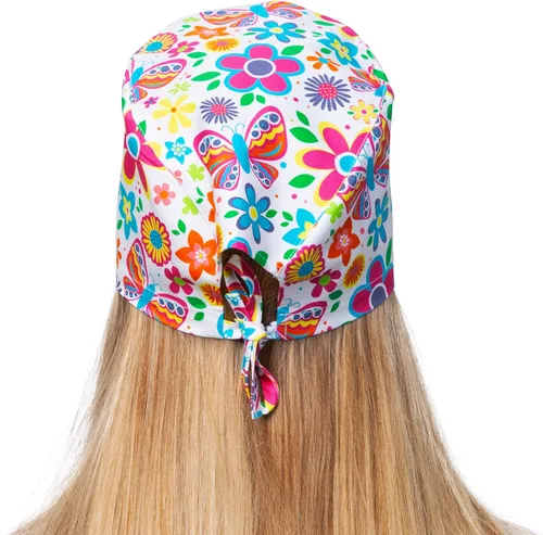 Vista 35 de Print Scrub Caps - Sombrero perfecto para enfermeras, médicos y EMTs..