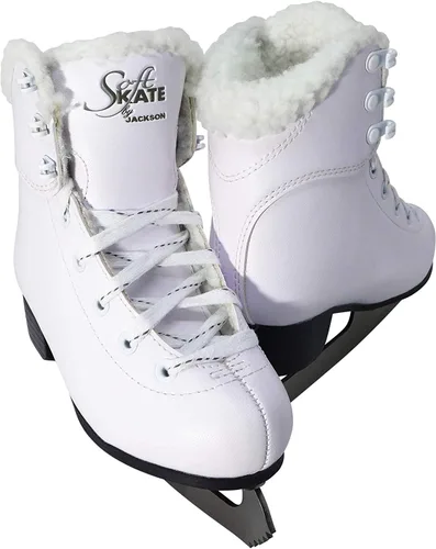 Vista 2 de Jackson Ultima GS180 SoftSkate - Patines de hielo para mujer, color azul, lana, rosa, morado