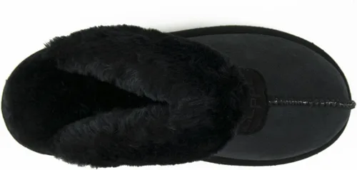 Vista 6 de CLPP'LI Pantuflas de invierno cálidas de piel sintética para mujer