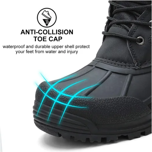 Vista 5 de ALEADER Men's Waterproof Winter Snow Boots Thinsulate