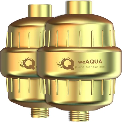 Vista 8 de WeAQUA Filtros de Ducha de Servicio Pesado Familiar Paquete de 2 – 99% de Eliminación para Agua Dura, Cloro, Fluoruro, Metales Pesados, Micro-vida