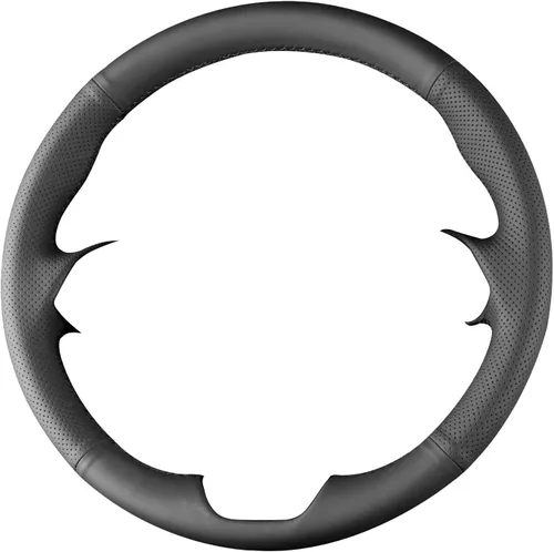 Vista 7 de Funda de Volante de Microfibra de Cuero Cosida a Mano, Compatible con Mazda 3 2017 2018/Mazda CX-5 2017-2020/Mazda 6/CX-9 2016-2020/CX-3 2018 2019