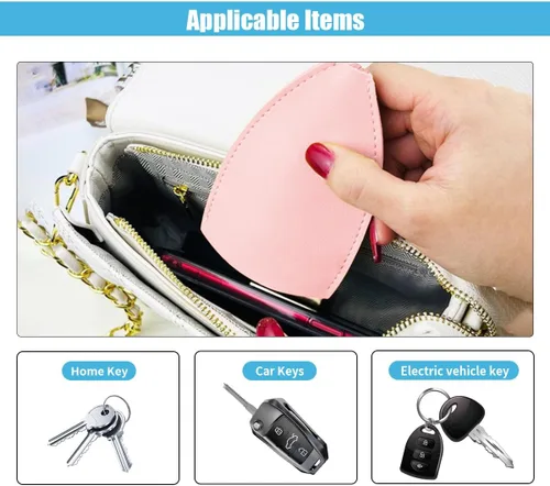 Vista 5 de 2 fundas creativas extraíbles para llaves de coche, bolsa de llavero de gran capacidad, funda protectora para llaves